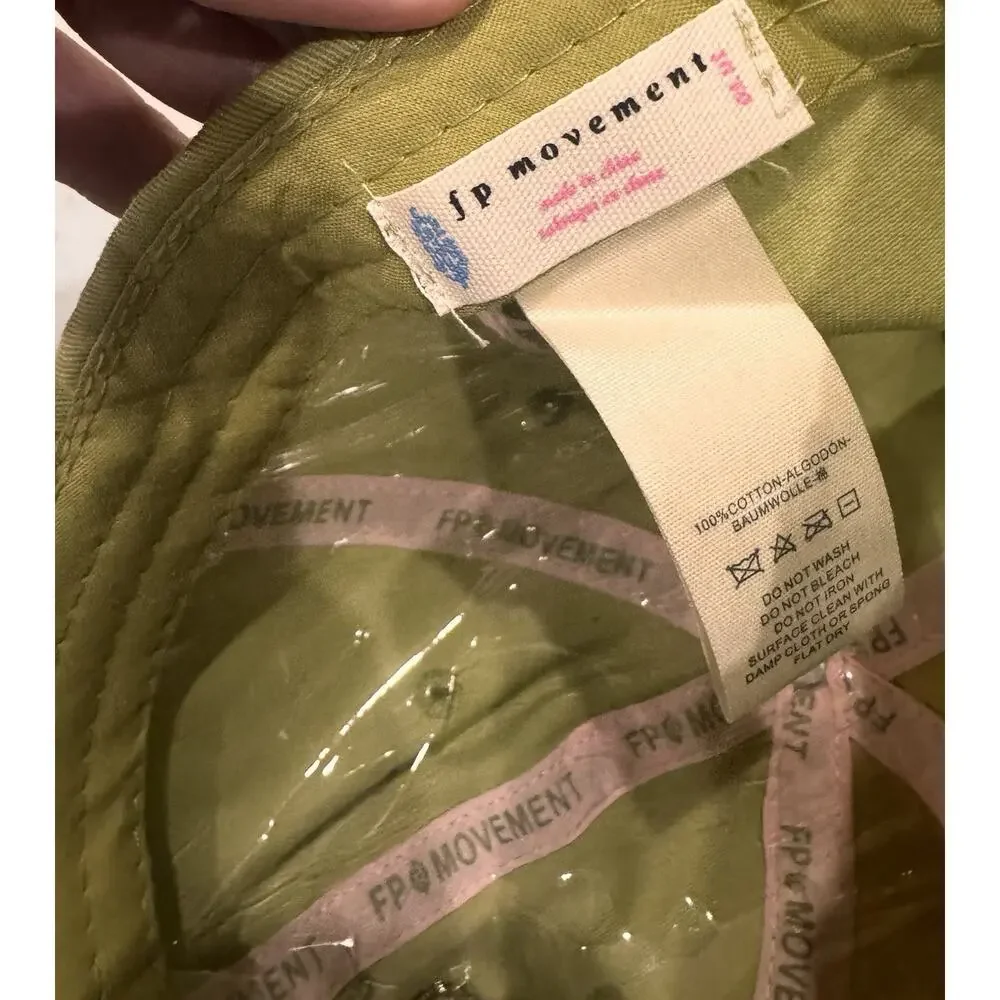 New Free People FP Movement Out Of Bounds Green Baseball Logo Hat Cap - Picture 6 of 7
